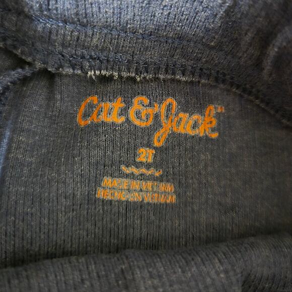 Cat & Jack 2T Blue Jogger Pants w/ Adjustable Drawstring - Picture 3 of 4